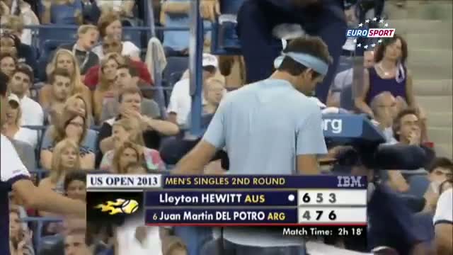 Lleyton Hewitt vs Juan Martín Del Potro - Highlights - US Open 2013 (R2)