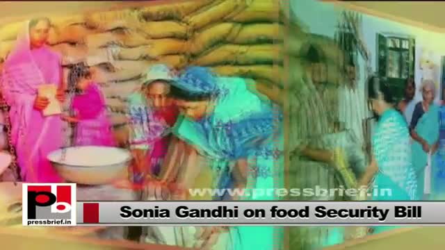 Sonia Gandhi's consistent efforts reap benefit - Food Security Bill is now passed in LS