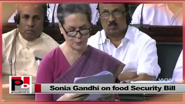 Food Security Bill - the dream project of Congress President Sonia Gandhi