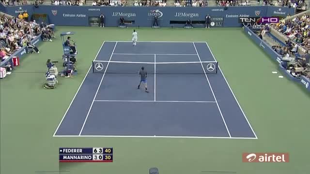 Roger Federer Vs Adrian Mannarino 3R HIGHLIGHTS US OPEN 2013 [HD]