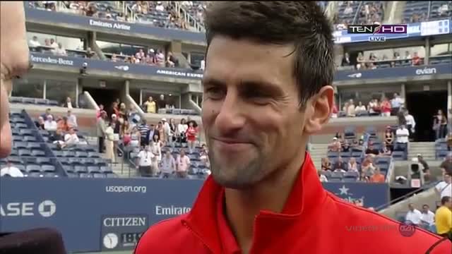 Interview Novak Djokovic vs Marcel Granollers Round 4 US OPEN 2013