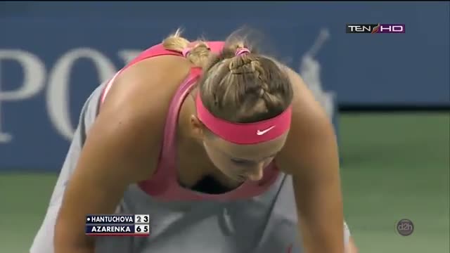 Victoria Azarenka vs Hantuchova Match Point Quarterfinals US OPEN 2013