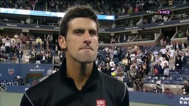 Interview Novak Djokovic vs Mikhail Youzhny Quarterfinals US OPEN 2013