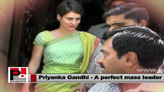Perfect mass leader - Priyanka Gandhi
