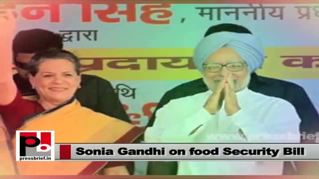 Sonia Gandhi championed Food Security Bill gets Parliament nod