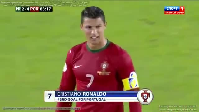 Cristiano Ronaldo Free kick goal vs North Ireland (2013) Portugal Vs vs North Ireland 4-2 2013 HD