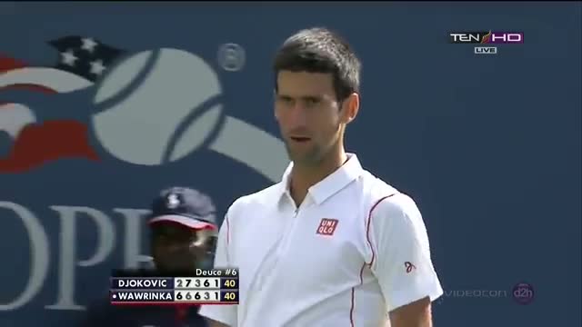 Wawrinka Game Vs Novak Djokovic Semifinals US OPEN 2013