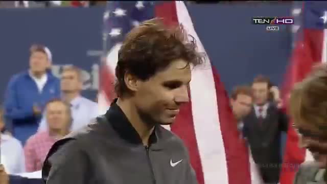 Award ceremony Rafael Nadal vs Novak Djokovic Highlights Finals US OPEN Finals 2013