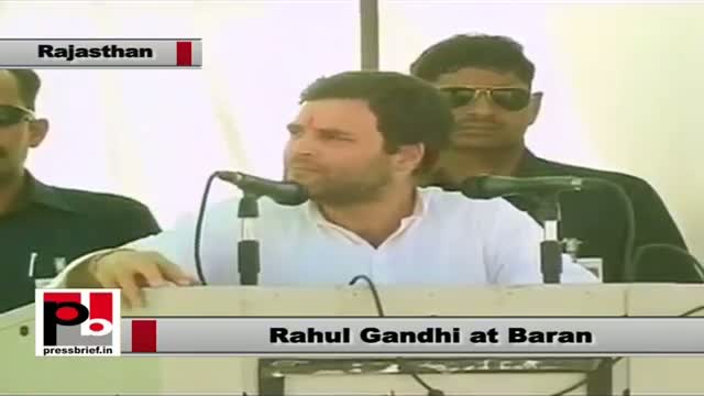 Rahul Gandhi in Baran (Rajasthan): Congress wants to help youth realize their dreams
