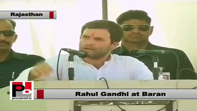 Rahul Gandhi in Baran (Rajasthan): We want people's participation in decision making