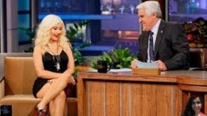 Christina Aguilera shows Slim Figure In Little Black Dress On 'Tonight Show With Jay Leno' - Review