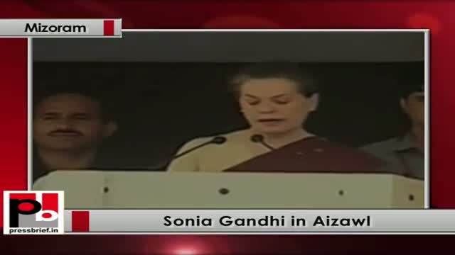 Sonia Gandhi in Mizoram: Congress fulfilled the promises made