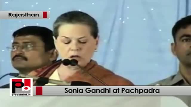 Sonia Gandhi in Rajasthan: Congress policies are aimed at empowering the weaker section
