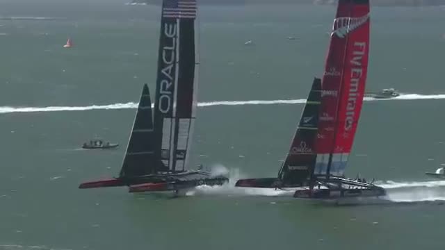 ORACLE TEAM USA, Emirates Team New Zealand in winner-take-all race for the 34th America's Cup