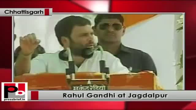 Rahul Gandhi addresses Adivasi Adhikar Sammelan in Jagdalpur (Chhatisgarh) to address a
