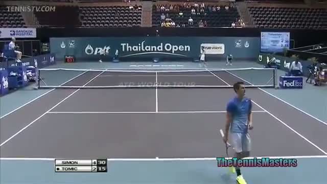 Gilles Simon vs Bernard Tomic Full Highlights - Thailand open 2013
