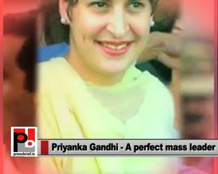 Priyanka Gandhi - young and progressive Congress campaigner