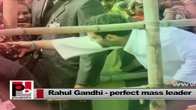 Rahul Gandhi - perfect aam aadmi leader with progressive vision