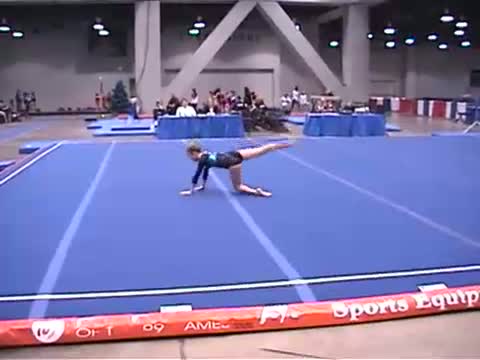 Alexis Gymnastics floor Routine The Cup 2006