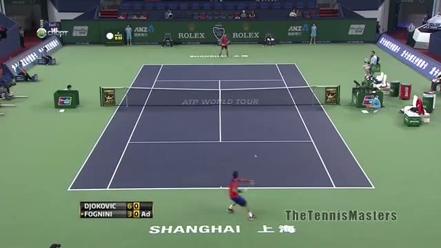 Novak Djokovic Vs Fabio Fognini Shanghai 2013 R3 HIGHLIGHTS [HD]