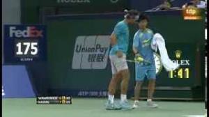 Nadal defeats Wawrinka to reach the semifinals at Shanghai 7-6 6-1