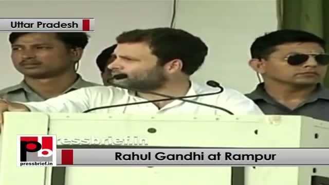 Rahul Gandhi in Rampur: UP needs to develop more