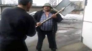 Drunk Russians Goofing Around Turns Into A Fight