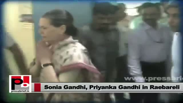 Sonia Gandhi launches TCS's training programme in Raebareli; Priyanka Gandhi also present
