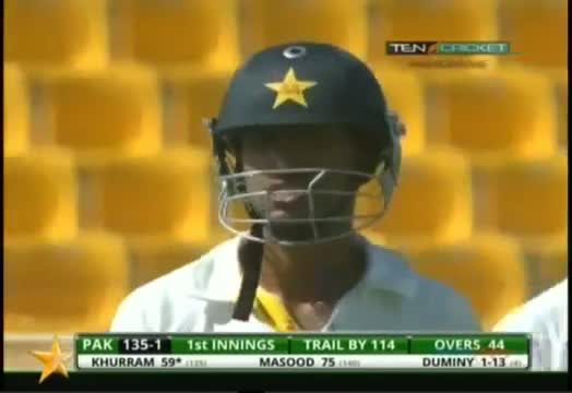 Pakistan vs South Africa First Test Day 2 Pak Openers Batting - 15 Oct 2013