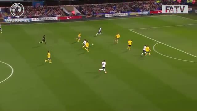 Saido Berahino goal England U21s vs Lithuania 3-0, UEFA Championship qualifier