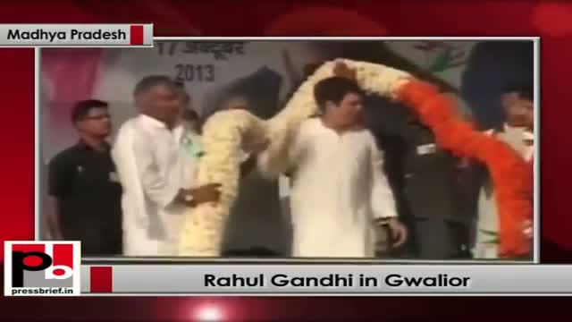Rahul Gandhi in Gwalior (Madhya Pradesh)