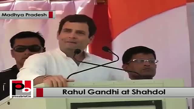 Rahul Gandhi at Shahdol (MP): Sonia Gandhi put food bill over her health