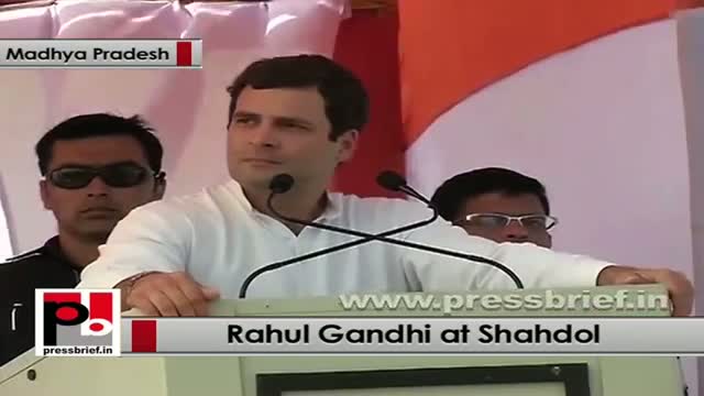 Rahul Gandhi at Shahdol (MP): I want to go to the poor to realise their problems
