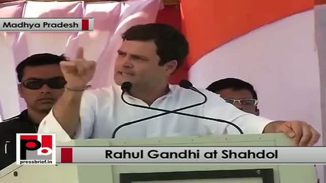 Rahul Gandhi at Shahdol (MP) stresses for empowerment of women and youth