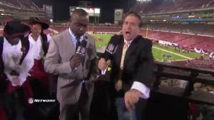 Bucs Cannon Scares The Hell Out Of Cam Newton And Steve Mariucci
