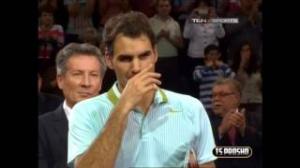 Roger Federer Gets Overwhelming Standing Ovation Basel 2013