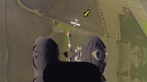 Paraglider Has Very Scary Encounter