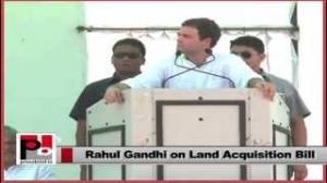 Rahul Gandhi talks about UPA's historic Land Acquisition Bill