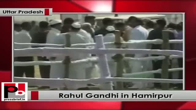 Rahul Gandhi in Hamirpur (Uttar Pradesh)