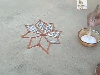 How to make Rangoli Diwali Festival India | Mandana Rajasthani Tradition (Happy Diwali)