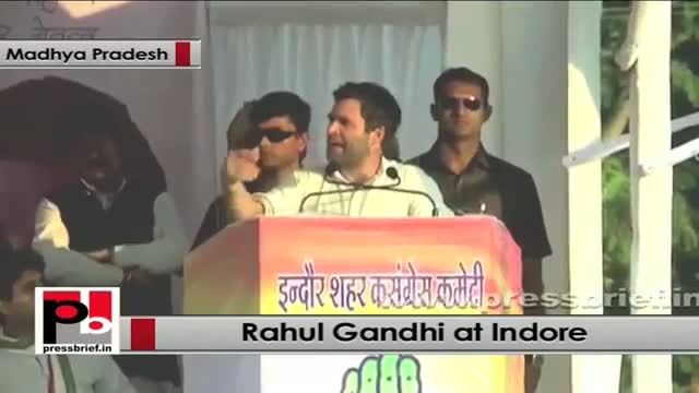 Rahul Gandhi in Indore: Congress wants to empower people alongwith development