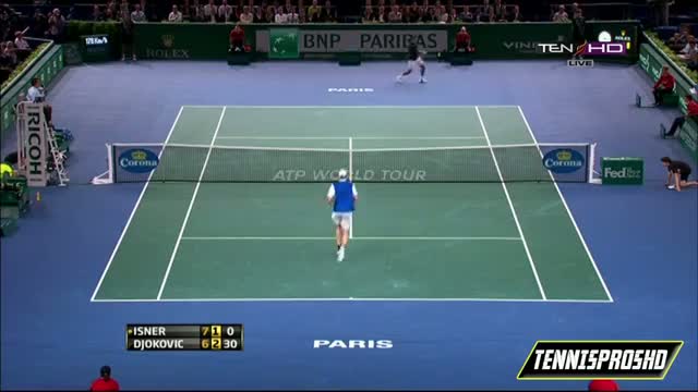 Novak Djokovic Vs John Isner Round 3 HIGHLIGHTS ATP PARIS MASTERS 2013 [HD]