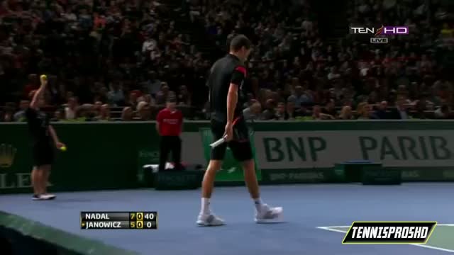 Rafael Nadal Vs Jerzy Janowicz Round 3 HIGHLIGHTS PARIS MASTERS 2013 [HD]