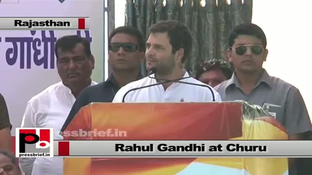 Rahul Gandhi in Churu (Rajasthan): Getting angry is easy, but very difficult to control it