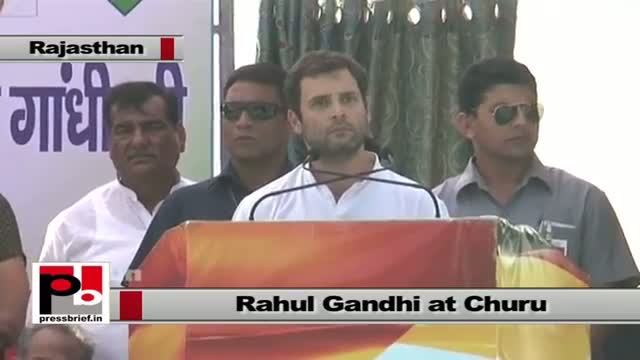 Rahul Gandhi in Churu (Rajasthan): BJP sparks communal fire wherever they go