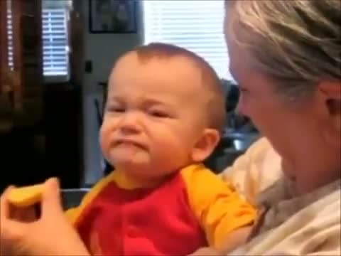 Babies Tasting Lemon. Very Funny Kids Video.