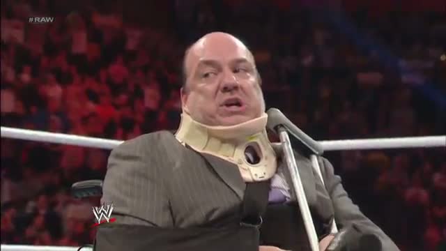 CM Punk brutally attacks Paul Heyman with a Kendo stick: WWE Raw, Nov. 11, 2013