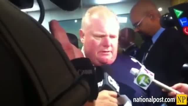 Rob Ford: "I've got more than enough to eat at home.