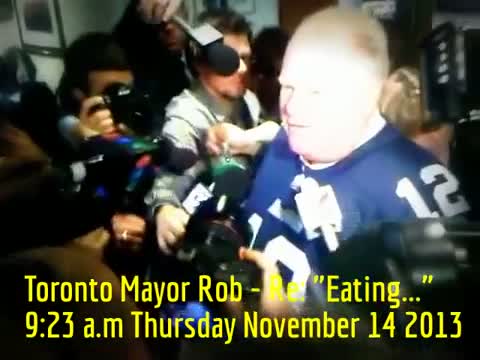 HiMY SYeD - Clip Mayor Rob Ford Media Scrum, Toronto City Hall, 9:20 a.m. Thursday November 14 2013