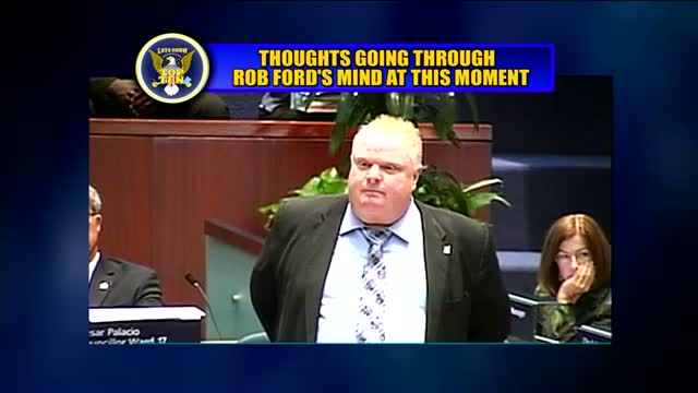 David Letterman - Top Ten Thoughts Going Through Rob Ford's Mind at This Moment